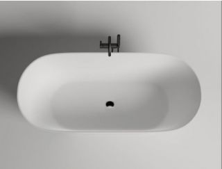 Ванна из искусственного камня AquaStone Малибу 179x81см белый